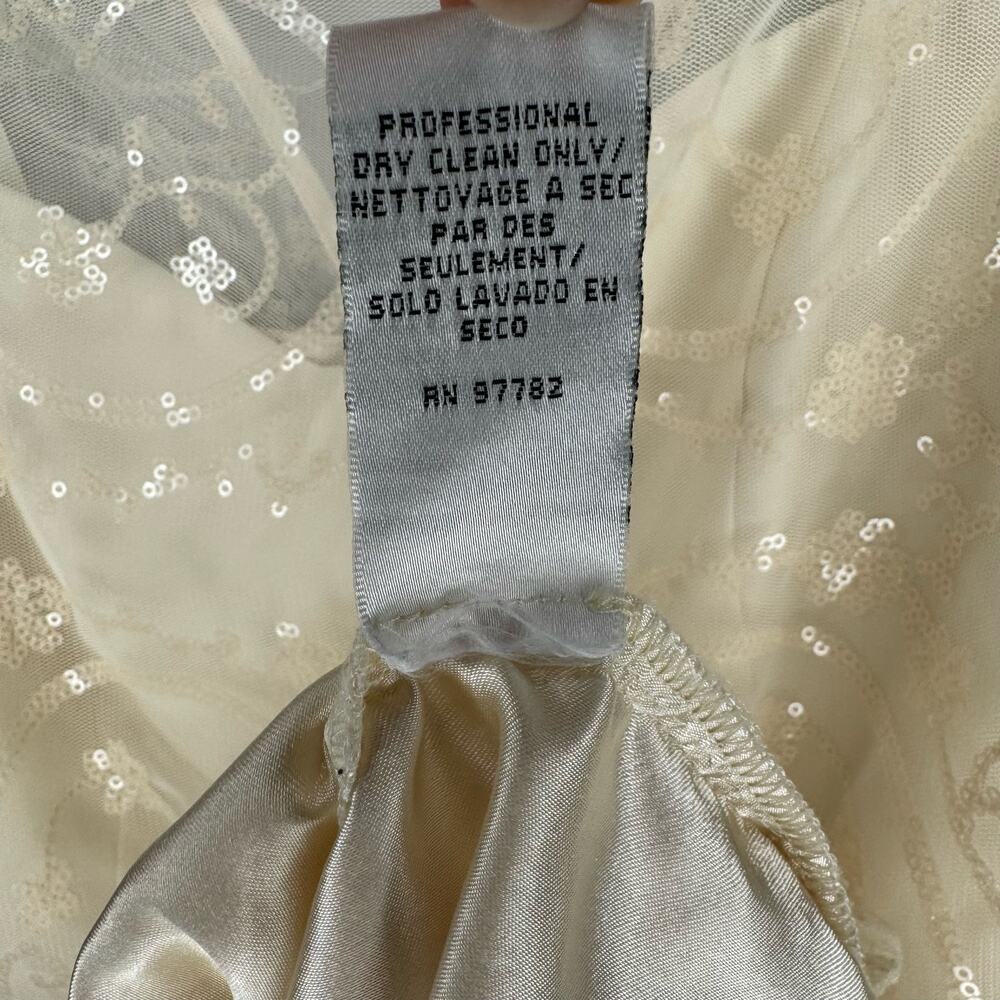 Jill Stuart Women’s 6 Sequin Ivory Mini Fit & Flare Dress - Picture 8 of 10